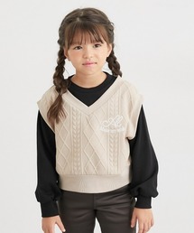 QUNTSTYLE（キュントスタイル）の「ふくれジャガードドッキングトップス（ベスト）」