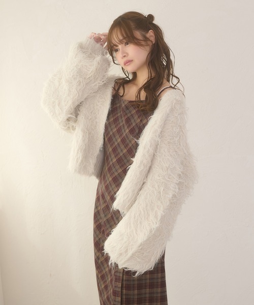 Ambre Neige(アンブルネージュ)の「front button slit camisole dress / フロントボタンスリットキャミワンピース(ワンピース・レディース・ブラック/ブラウン系その他/ネイビー・FREE)」の15枚目の写真