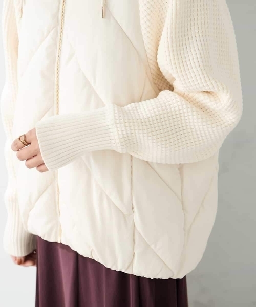 セール】キルトニットドッキングジャケット（その他アウター）｜a.v.v