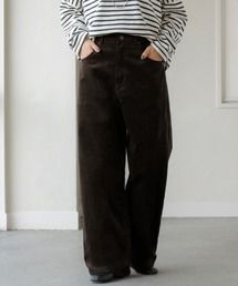 HUG.U（ハグユー）の「【選べる2丈】 洗練細コーデュロイワイドパンツ（その他パンツ）」