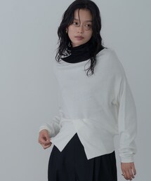 2Wayドレープスリットニット