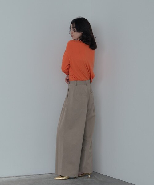 GALLEST（ギャレスト）の「2Wayドレープスリットニット（ニット/セーター・レディース・ブラック/オレンジ/ホワイト・38）」の14枚目の写真