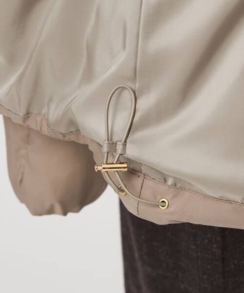 green label relaxing（グリーンレーベルリラクシング）の「フード ショート ダウン（ダウンジャケット/コート・レディース・ブラック/モカ/オフホワイト・36/38）」の11枚目の写真