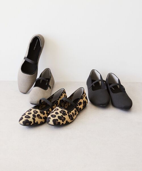 AMERICAN HOLIC（アメリカンホリック）の「ニットメリージェーンパンプス（パンプス・レディース・ベージュ/レオパード/ブラック・L/S/XL/M）」の4枚目の写真