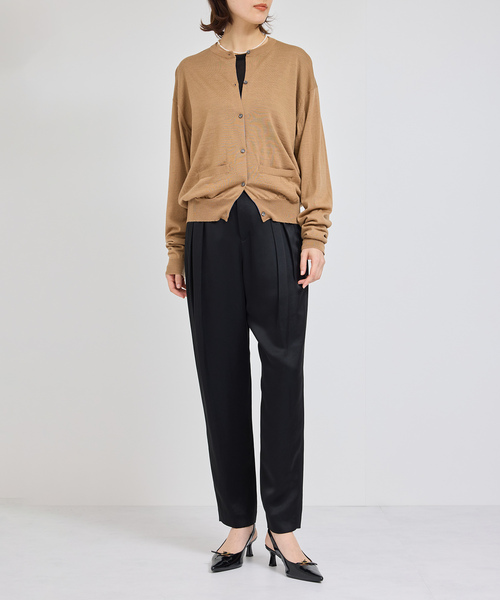 JOHN SMEDLEY（ジョンスメドレー）の「JOHN SMEDLEY別注 CD（ジョンスメドレー別注/天竺ニットカーディガン）（カーディガン/ボレロ・レディース・ライトグレー/ベージュ/ワイン/ブラック/チャコールグレー・38）」の17枚目の写真