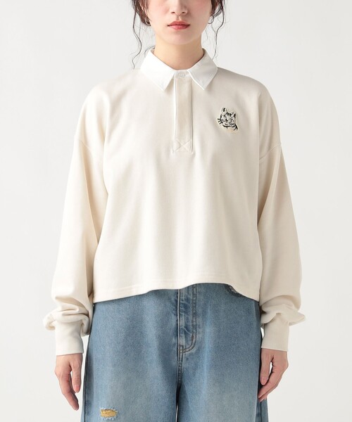BEAMS HEART（ビームスハート）の「サガラ ネコ ラガースウェット（スウェット・レディース・チャコールグレー/レッド系その他5/ホワイト系その他5・FREE）」の17枚目の写真
