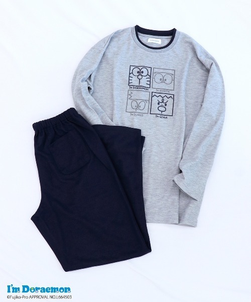 RUGGEDWORKS（ラゲッドワークス）の「【完売】《I'm Doraemon》アイム ドラえもん ルームウェア 2着セット 袋付き（ルームウェア/パジャマ・メンズ・グレー/ネイビー・M/L）」の3枚目の写真