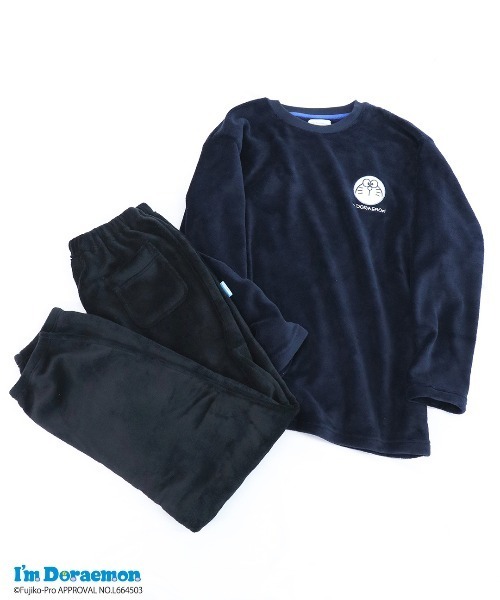 RUGGEDWORKS（ラゲッドワークス）の「【完売】《I'm Doraemon》アイム ドラえもん ルームウェア 2着セット 袋付き（ルームウェア/パジャマ・メンズ・グレー/ネイビー・M/L）」の4枚目の写真