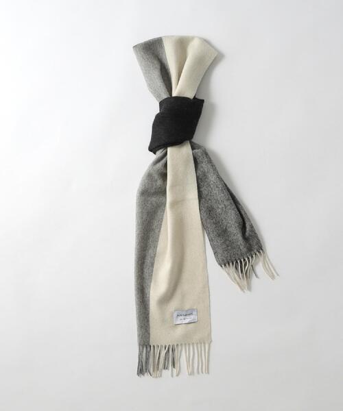 tk.TAKEO KIKUCHI（ティーケータケオキクチ）の「【カシミヤ100％】ピュアカシミヤセパレートマフラー（マフラー・メンズ・アイボリー系4/ブルー系その他6/ワイン系1/ブルーグリーン/ブラック系4・00）」の19枚目の写真