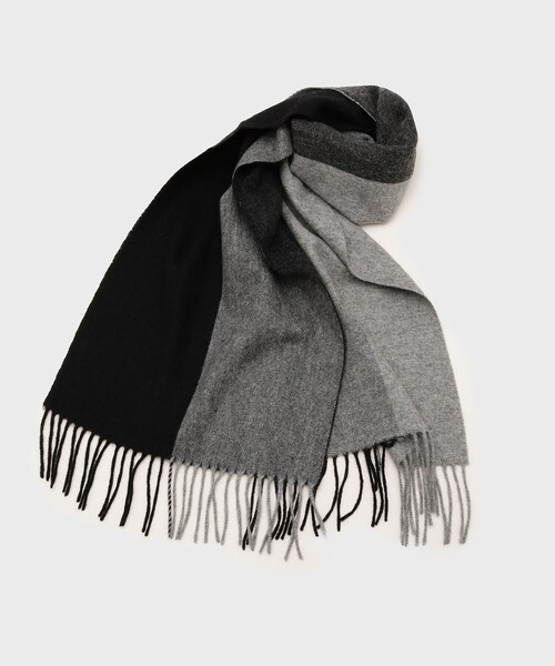 tk.TAKEO KIKUCHI（ティーケータケオキクチ）の「【カシミヤ100％】ピュアカシミヤセパレートマフラー（マフラー・メンズ・アイボリー系4/ブルー系その他6/ワイン系1/ブルーグリーン/ブラック系4・00）」の6枚目の写真