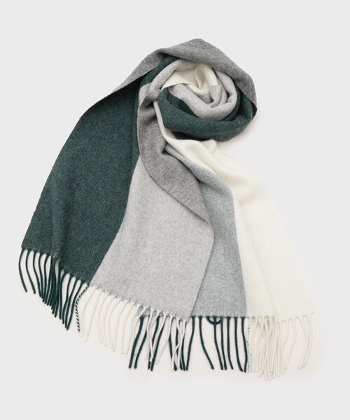 tk.TAKEO KIKUCHI（ティーケータケオキクチ）の「【カシミヤ100％】ピュアカシミヤセパレートマフラー（マフラー・メンズ・アイボリー系4/ブルー系その他6/ワイン系1/ブルーグリーン/ブラック系4・00）」の9枚目の写真