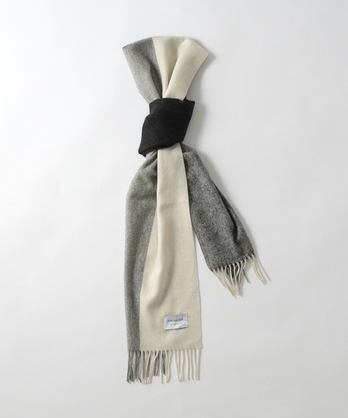 tk.TAKEO KIKUCHI（ティーケータケオキクチ）の「【カシミヤ100％】ピュアカシミヤセパレートマフラー（マフラー・メンズ・アイボリー系4/ブルー系その他6/ワイン系1/ブルーグリーン/ブラック系4・00）」の14枚目の写真