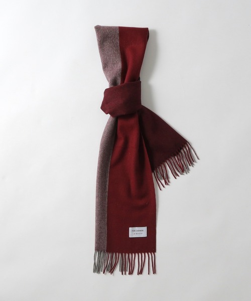 tk.TAKEO KIKUCHI（ティーケータケオキクチ）の「【カシミヤ100％】ピュアカシミヤセパレートマフラー（マフラー・メンズ・アイボリー系4/ブルー系その他6/ワイン系1/ブルーグリーン/ブラック系4・00）」の11枚目の写真