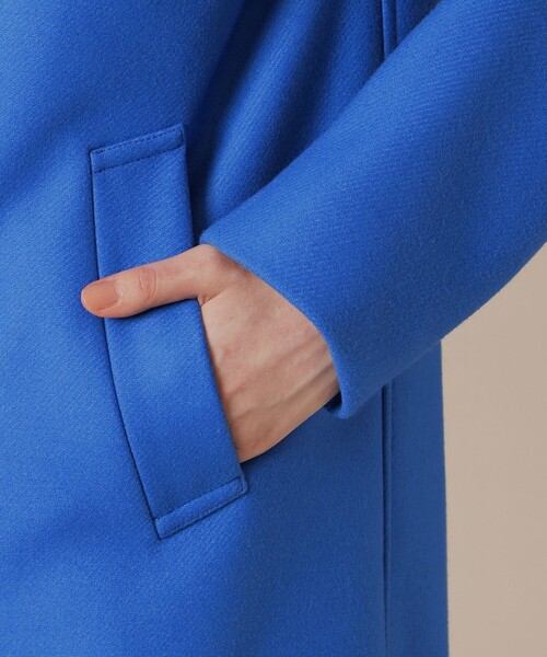 MACKINTOSH LONDON（マッキントッシュ ロンドン）の「【Precious12月号】【BANTON/バントン】ウールダブルクロスメルトンコート（ステンカラーコート・レディース・ライトブルー/ブラック/ワイン/グレー系その他2・40/38）」の9枚目の写真