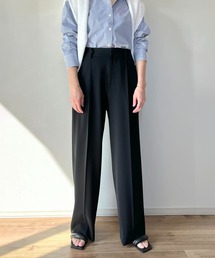 Trefle blanc（トレフルブラン）の「【original】doublecross semi wide pants（スラックス）」