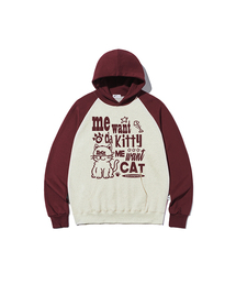 ESCAPEFROM（エスケープフロム）の「ウォント キティプリント ラグラン配色フードパーカー [3color]（パーカー）」