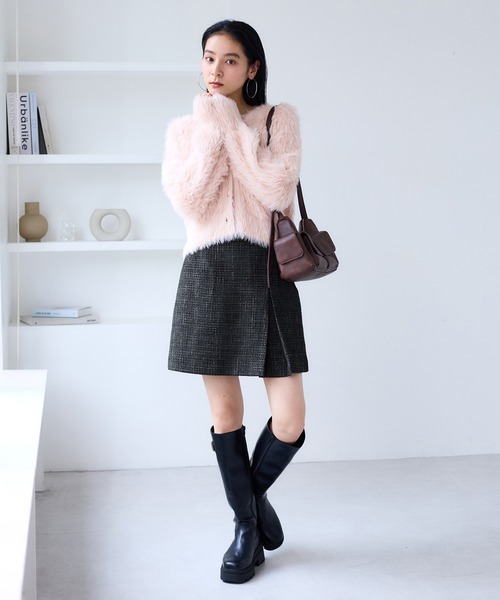 VIS（ビス）の「ロービングチェックミニスカート（スカート・レディース・ブラック系その他/オフホワイト・FREE）」の8枚目の写真