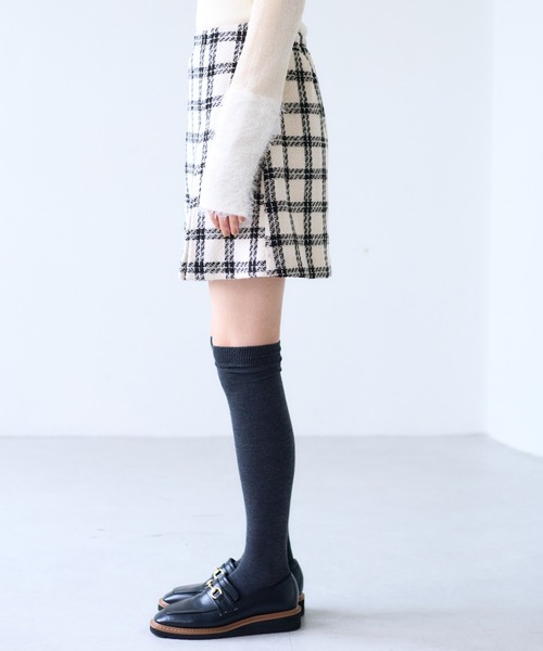 VIS（ビス）の「ロービングチェックミニスカート（スカート・レディース・ブラック系その他/オフホワイト・FREE）」の16枚目の写真