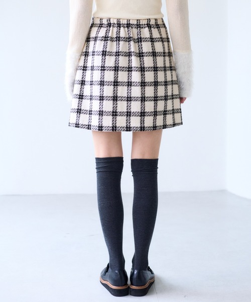 VIS（ビス）の「ロービングチェックミニスカート（スカート・レディース・ブラック系その他/オフホワイト・FREE）」の17枚目の写真