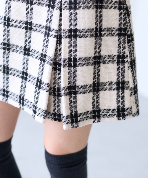 VIS（ビス）の「ロービングチェックミニスカート（スカート・レディース・ブラック系その他/オフホワイト・FREE）」の19枚目の写真