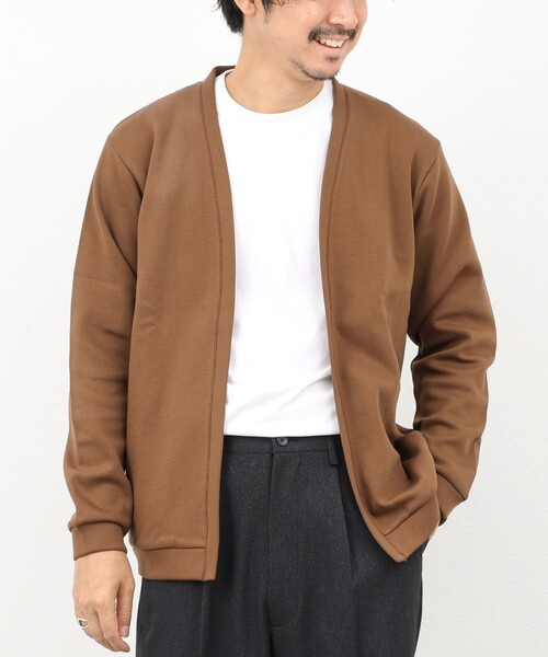 NOLLEY’S（ノーリーズ）の「【ACTIVE SECT】《限定展開》接結ボタンレスカーディガン 25AW（カーディガン/ボレロ・メンズ・ブラック/ネイビー/キャメル・S/M/L/XL）」の3枚目の写真