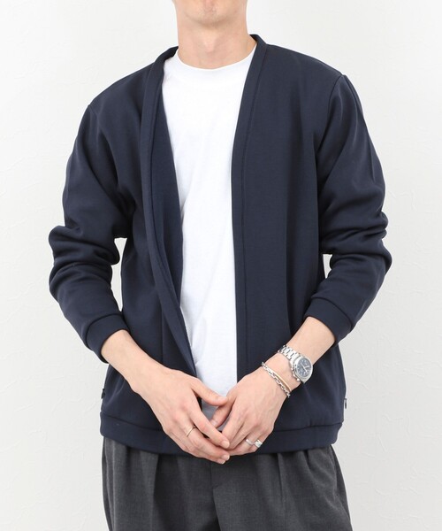 NOLLEY’S（ノーリーズ）の「【ACTIVE SECT】《限定展開》接結ボタンレスカーディガン 25AW（カーディガン/ボレロ・メンズ・ブラック/ネイビー/キャメル・S/M/L/XL）」の4枚目の写真