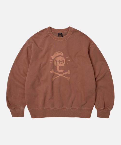 FRIZMWORKS(フリズムワークス)の「BLACK FLAG PIGMENT DYEING SWEATSHIRT _ BRICK(スウェット・メンズ・その他・SMALL/MEDIUM/LARGE/X-LARGE)」の2枚目の写真