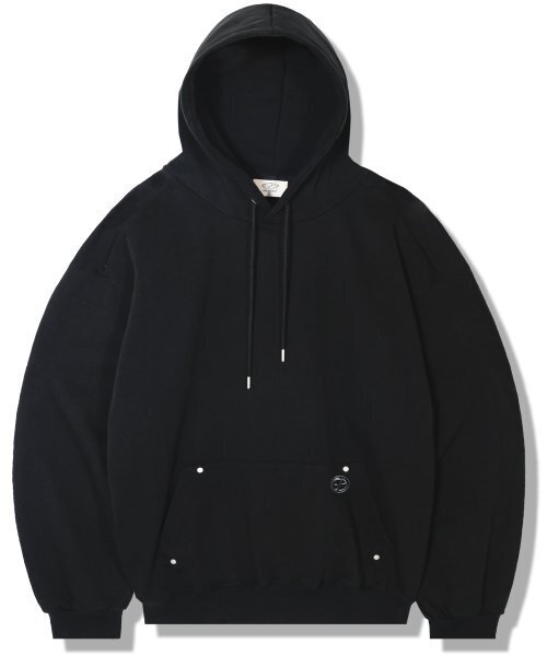 GUBIN(グビン)の「オーバーサイズミニロゴフードパーカー - ブラック(パーカー・レディース・その他・MEDIUM/LARGE)」の1枚目の写真