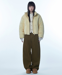 MUSINSA STANDARD WOMAN（ムシンサスタンダードウーマン）の「ウィメンズデイリープファーショートパディングジャケット[バター]（ダウンジャケット/コート）」