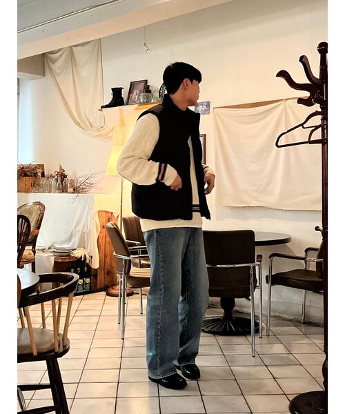 MUSINSA STANDARD（ムシンサスタンダード）の「ダウンパファーパッド入りベスト[ブラック]（ダウンベスト・メンズ・その他・MEDIUM/LARGE/X-LARGE/XX-LARGE）」の9枚目の写真