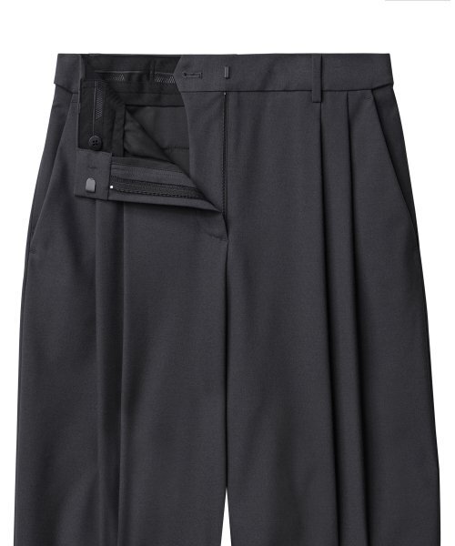 MUSINSA STANDARD WOMAN（ムシンサスタンダードウーマン）の「ウィメンズハイウエストワイドヒドンバンディングスラックス[グレー]（スラックス・レディース・その他・27/28/29/34/30/31/24/25/26/32）」の4枚目の写真