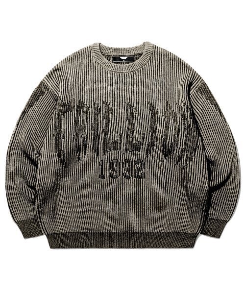 TRILLION(トリリオン)の「ウォッシャブルツートンクルーネックグラフィックニット(ベージュ)(ニット/セーター・レディース・その他・X-LARGE/MEDIUM/LARGE)」の4枚目の写真