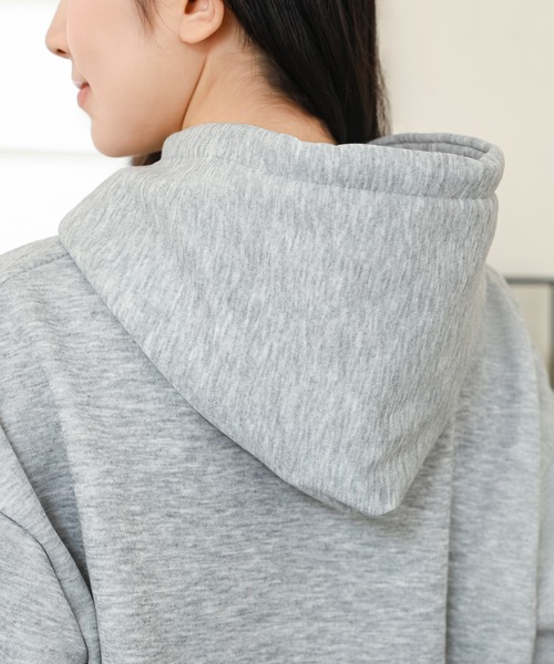 セール】裏起毛 フード付き 長袖 スウェット プルオーバー（パーカー