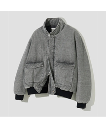 AGOD（エージーオーディー）の「コーデュロイブリーチダウンジャケット[グレー]（ダウンジャケット/コート）」