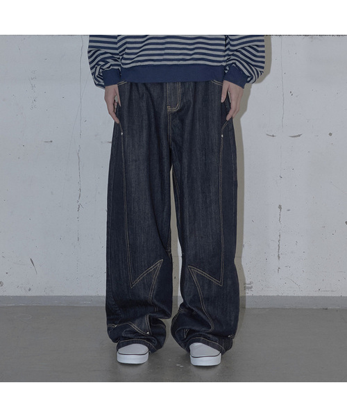 GUBIN(グビン)の「ケンザスパターンセルビッジデニム(デニムパンツ・レディース・その他・MEDIUM/LARGE)」の1枚目の写真