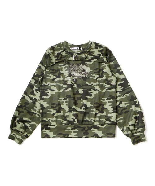 ZIDDY（ジディ）の「ラインストーン・トレーナー(130~160cm)（スウェット・キッズ・グリーン系その他/グレー・140cm/150cm/130cm/FREE）」の10枚目の写真