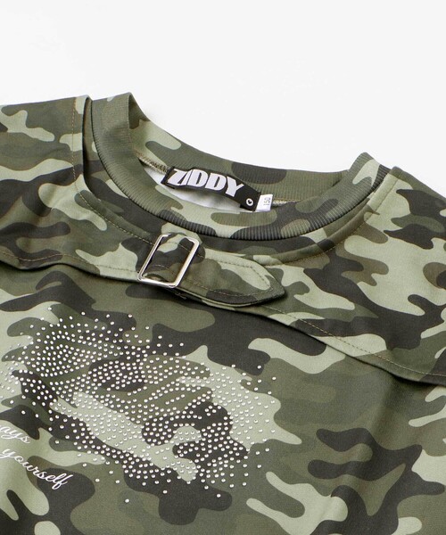 ZIDDY（ジディ）の「ラインストーン・トレーナー(130~160cm)（スウェット・キッズ・グリーン系その他/グレー・140cm/150cm/130cm/FREE）」の12枚目の写真