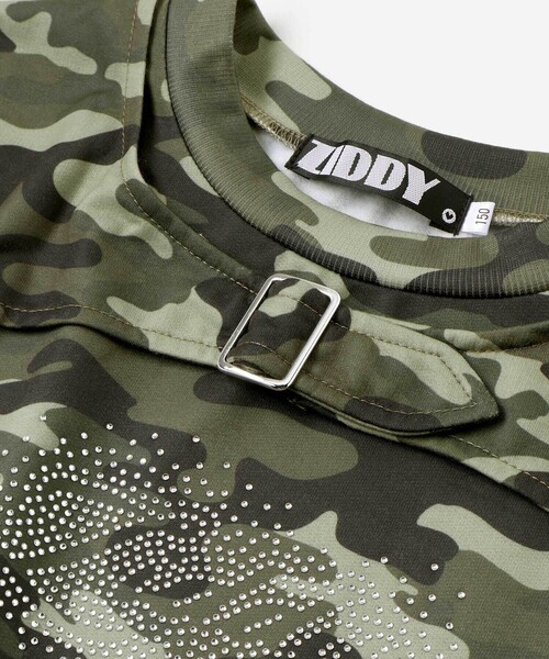 ZIDDY（ジディ）の「ラインストーン・トレーナー(130~160cm)（スウェット・キッズ・グリーン系その他/グレー・140cm/150cm/130cm/FREE）」の13枚目の写真