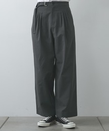 STUDIOUS（ステュディオス）の「【White Mountaineering/ホワイトマウンテニアリング】SOLOTEX 4 TUCK WIDE PANTS（その他パンツ）」