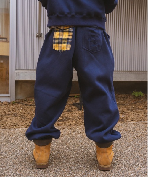 centimeter（センチメーター）の「CMT ruler check sweat pants（スウェットパンツ・メンズ・ブラック/ネイビー/ヘザーグレー・SMALL/LARGE/MEDIUM）」の8枚目の写真