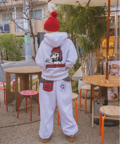 centimeter（センチメーター）の「CMT ruler check sweat pants（スウェットパンツ・メンズ・ブラック/ネイビー/ヘザーグレー・SMALL/LARGE/MEDIUM）」の5枚目の写真