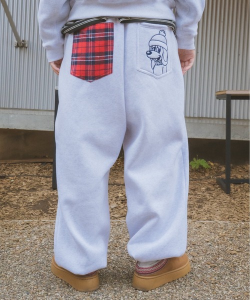 centimeter（センチメーター）の「CMT ruler check sweat pants（スウェットパンツ・メンズ・ブラック/ネイビー/ヘザーグレー・SMALL/LARGE/MEDIUM）」の10枚目の写真