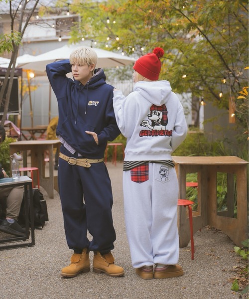 centimeter（センチメーター）の「CMT ruler check sweat pants（スウェットパンツ・メンズ・ブラック/ネイビー/ヘザーグレー・SMALL/LARGE/MEDIUM）」の4枚目の写真