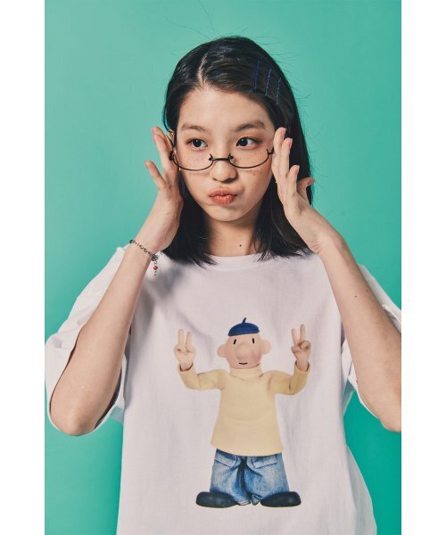 LAUGHER（ラファー）の「[PAT&MAT] モーションペットTシャツ - ホワイト（Tシャツ/カットソー・レディース・ホワイト・LARGE/MEDIUM/X-LARGE）」の7枚目の写真
