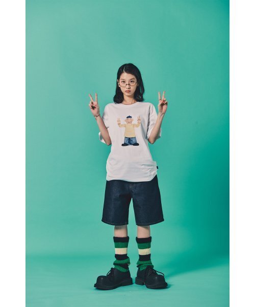 LAUGHER（ラファー）の「[PAT&MAT] モーションペットTシャツ - ホワイト（Tシャツ/カットソー・レディース・ホワイト・LARGE/MEDIUM/X-LARGE）」の8枚目の写真