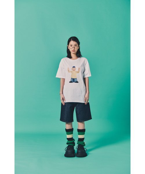 LAUGHER（ラファー）の「[PAT&MAT] モーションペットTシャツ - ホワイト（Tシャツ/カットソー・レディース・ホワイト・LARGE/MEDIUM/X-LARGE）」の9枚目の写真