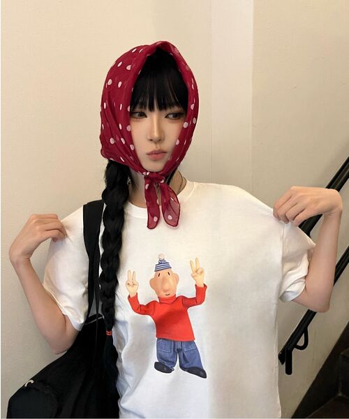 LAUGHER（ラファー）の「[PAT&MAT] モーションペットTシャツ - ホワイト（Tシャツ/カットソー・レディース・ホワイト・LARGE/MEDIUM/X-LARGE）」の11枚目の写真
