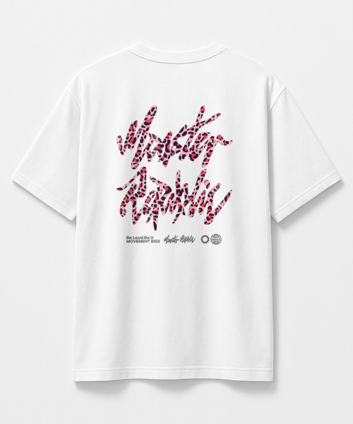 MONSTER REPUBLIC(モンスターリパブリック)の「レオパードロゴレッドTシャツホワイト_8102(Tシャツ/カットソー・レディース・その他・SMALL/MEDIUM/LARGE/X-LARGE)」の3枚目の写真