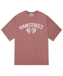KTPP0172 レタリングタイガー ピグメント 半袖Tシャツ - ピンク