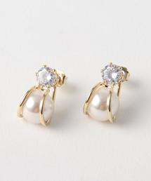 BEAUTY&YOUTH UNITED ARROWS | BY メタル パールモチーフピアス(ピアス（両耳用）)
